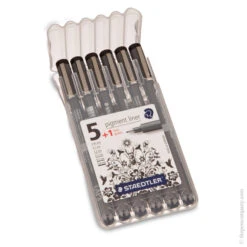 Staedtler Pigment Liner Pack Of 6 Fineliner