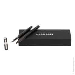 Hugo Boss Gear Pinstripe Ballpoint & Fountain Pen Set