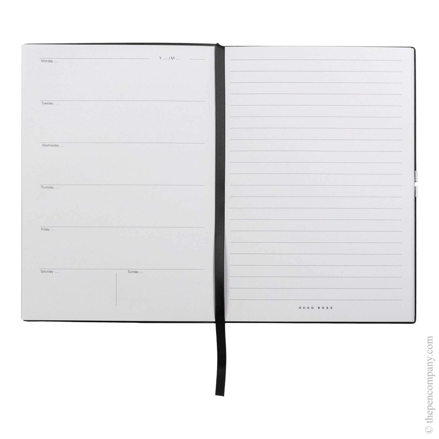 A5 Black Hugo Boss Elegance Storyline Notebook Notepad Lined 5 A5 Black Hugo Boss Elegance Storyline Notebook Notepad Lined - Image 3