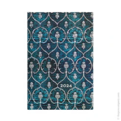 Mini Paperblanks Blue Velvet 2024 Diary