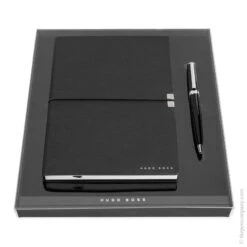 Hugo Boss Elegance Storyline A6 Notebook & Gear Ballpoint Pen Set