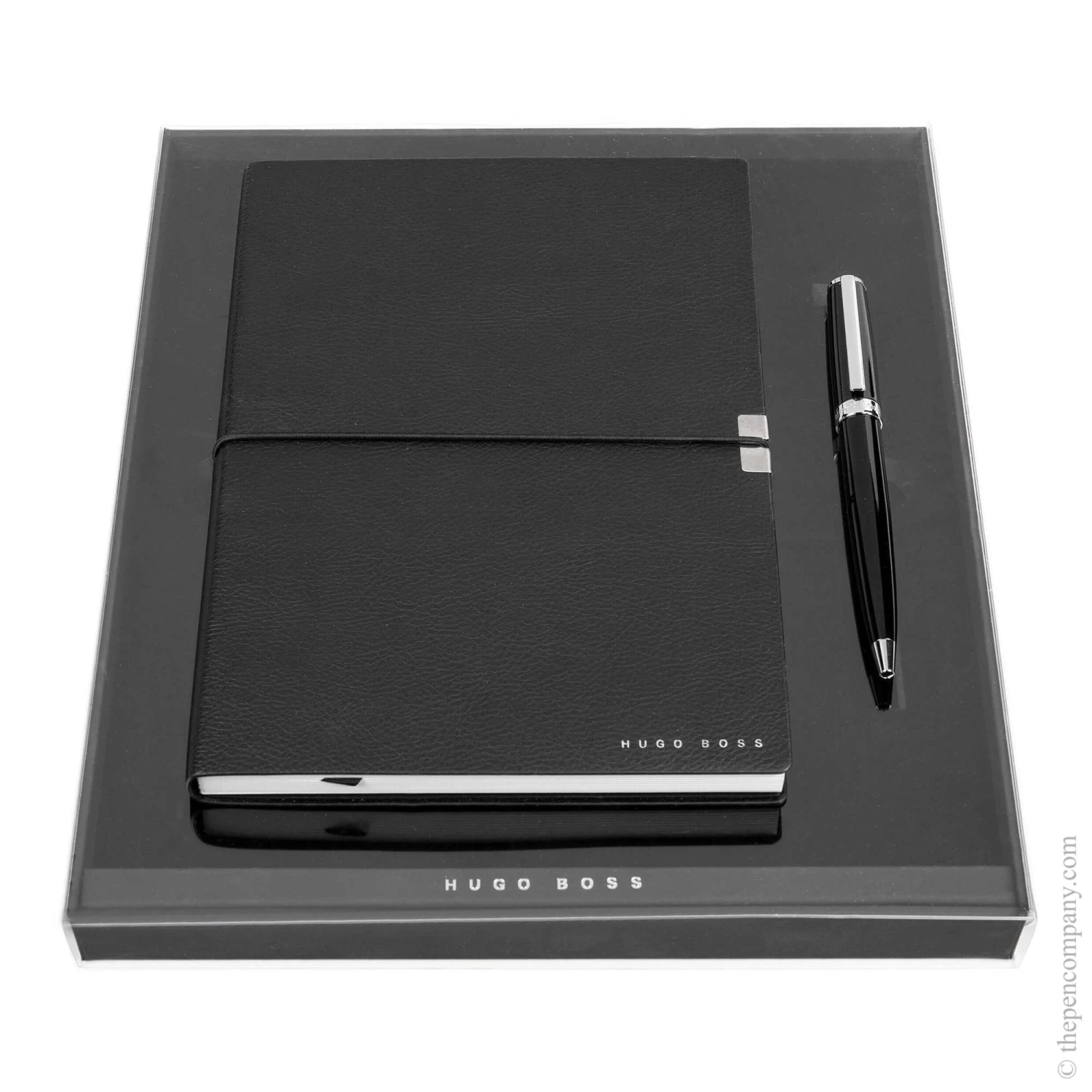 Hugo Boss Elegance Storyline A6 Notebook & Gear Ballpoint Pen Set 3 Hugo Boss Elegance Storyline A6 Notebook & Gear Ballpoint Pen Set