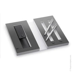 Lamy Logo Brushed Ballpoint Pen & Mechanical Pencil Set