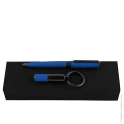 Hugo Boss Gear Matrix Ballpoint Pen & Key Ring Set