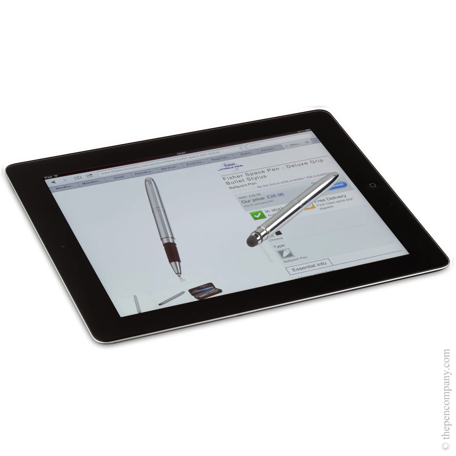 Fisher Space Pen Deluxe Grip Bullet Stylus Ballpoint Pen 7 Fisher Space Pen Deluxe Grip Bullet Stylus Ballpoint Pen - Image 5