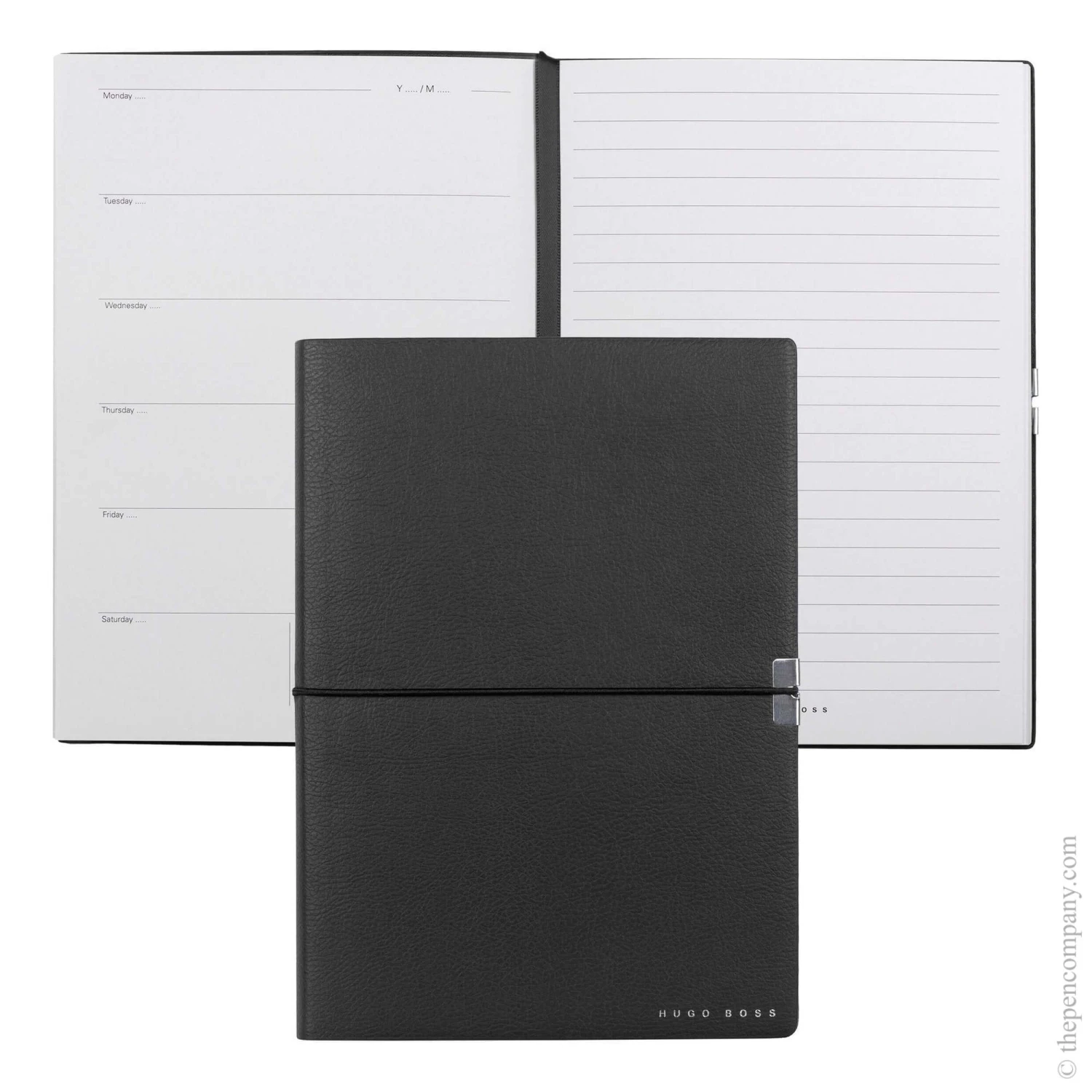 A5 Black Hugo Boss Elegance Storyline Notebook Notepad Lined 4 A5 Black Hugo Boss Elegance Storyline Notebook Notepad Lined - Image 2
