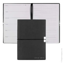A6 Black Hugo Boss Elegance Storyline Notebook Notepad Lined -Office Supplies Sale 674751