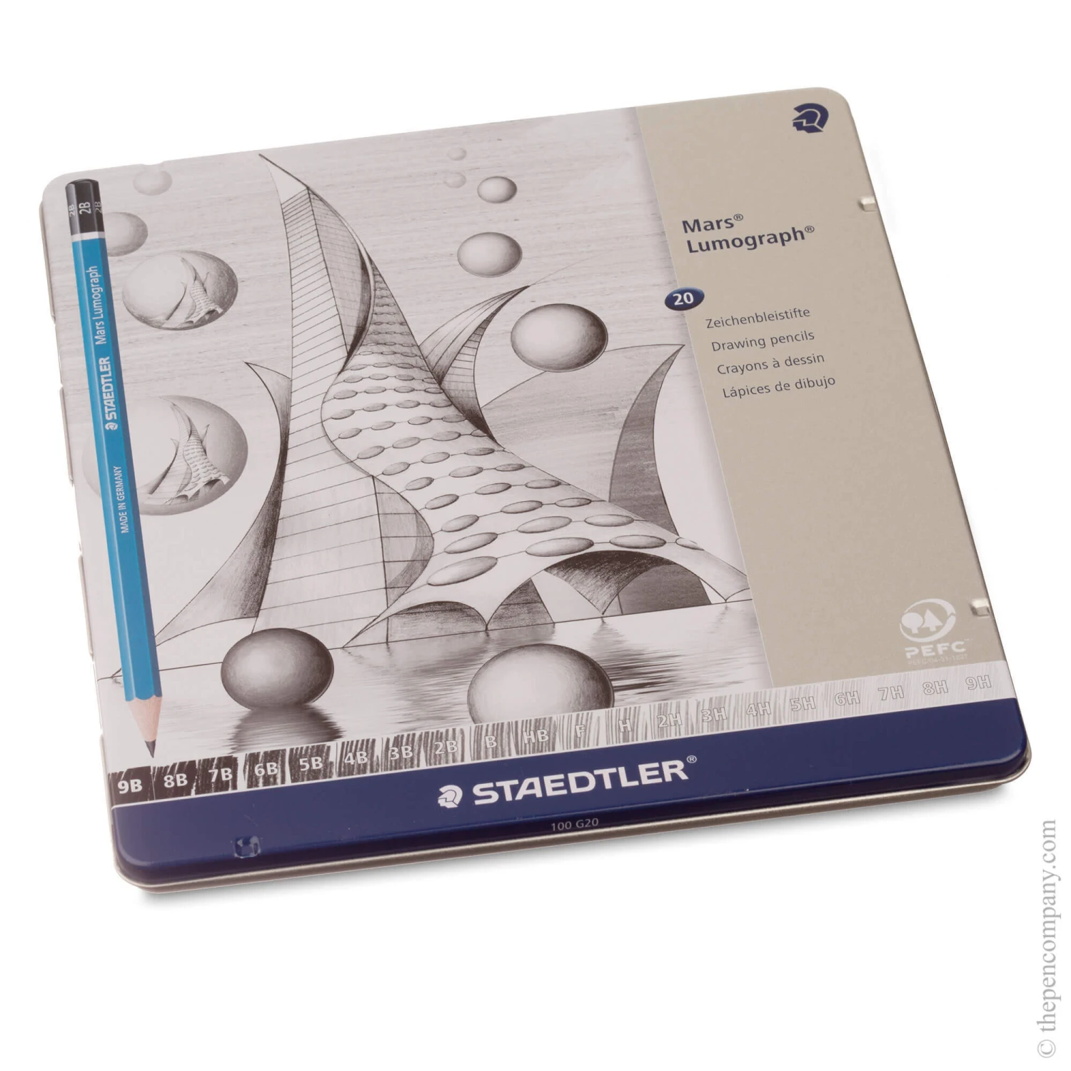 Staedtler Mars Lumograph Pack Of 20 Graphite Pencil 3 Staedtler Mars Lumograph Pack Of 20 Graphite Pencil