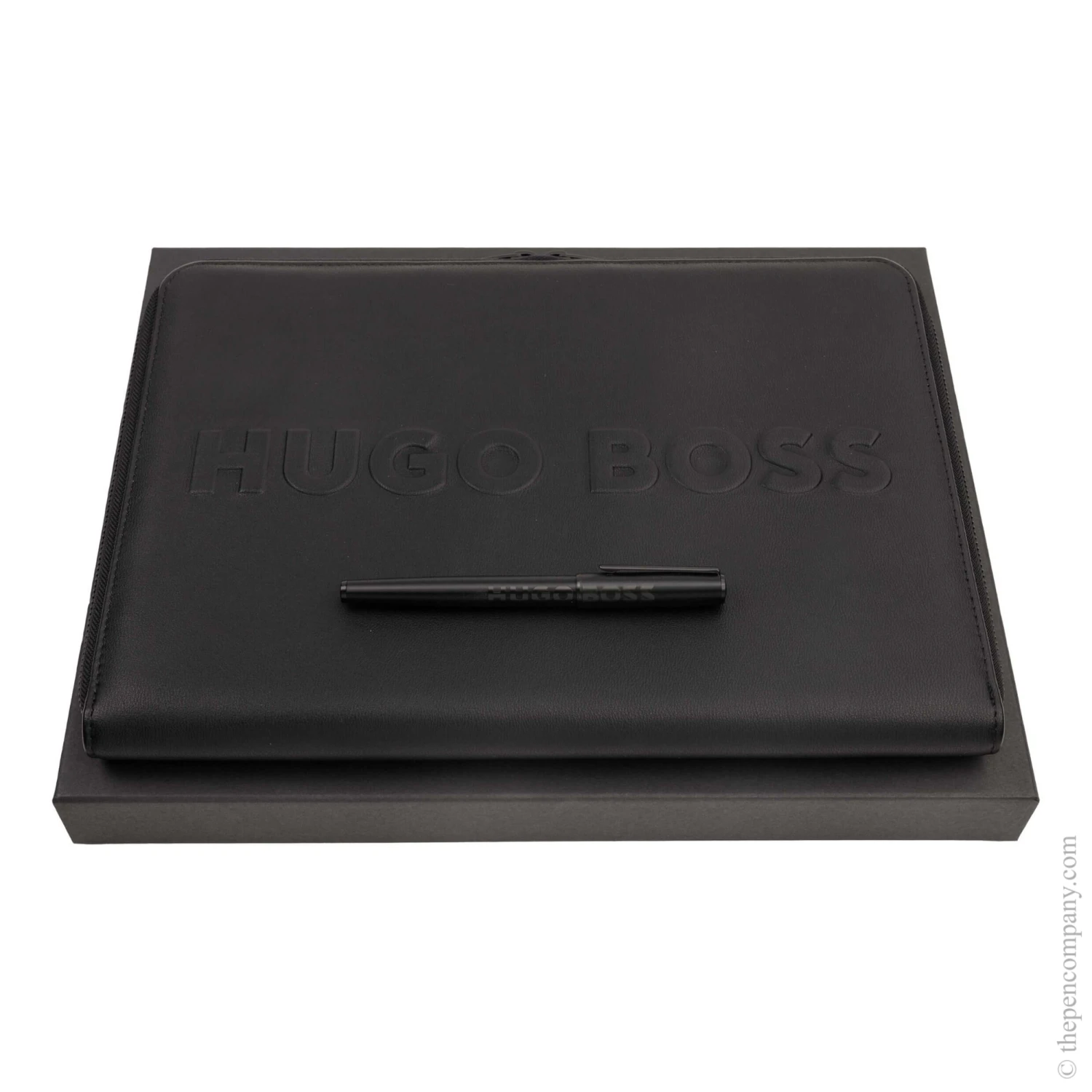 Hugo Boss Label Fountain Pen & A4 Conference Folder Set 3 Hugo Boss Label Fountain Pen & A4 Conference Folder Set