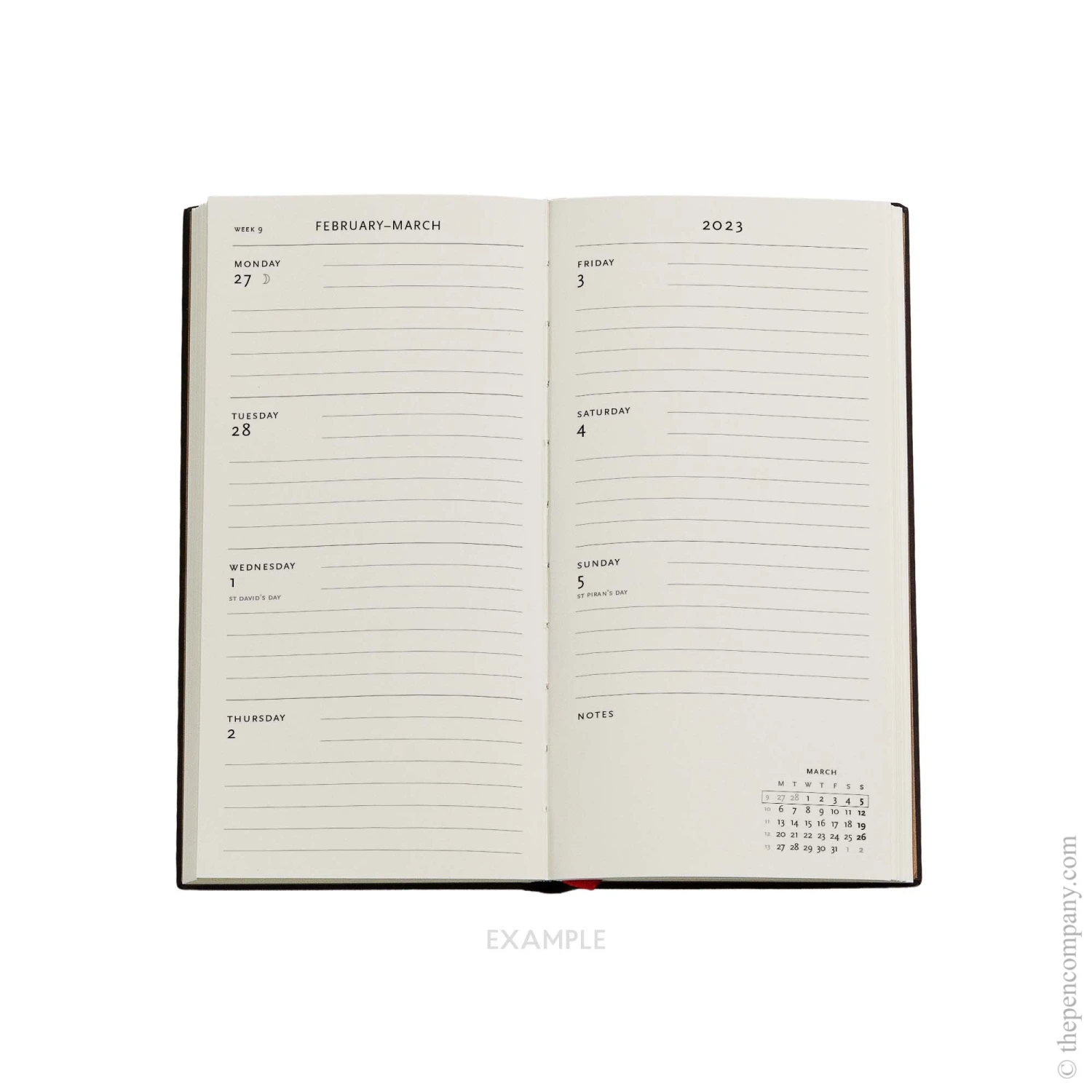 Slim Paperblanks Old Leather Collection 2023 Diary 6 Slim Paperblanks Old Leather Collection 2023 Diary - Image 4