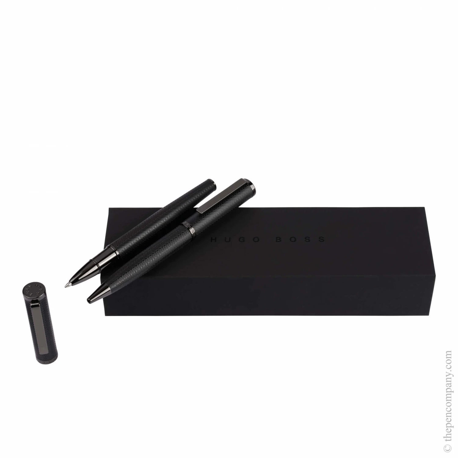 Hugo Boss Formation Herringbone Ballpoint & Rollerball Pen Set 3 Hugo Boss Formation Herringbone Ballpoint & Rollerball Pen Set
