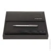 Hugo Boss Pinstripe Folder & Gear Pinstripe Ballpoint Pen Set -Office Supplies Sale 920334