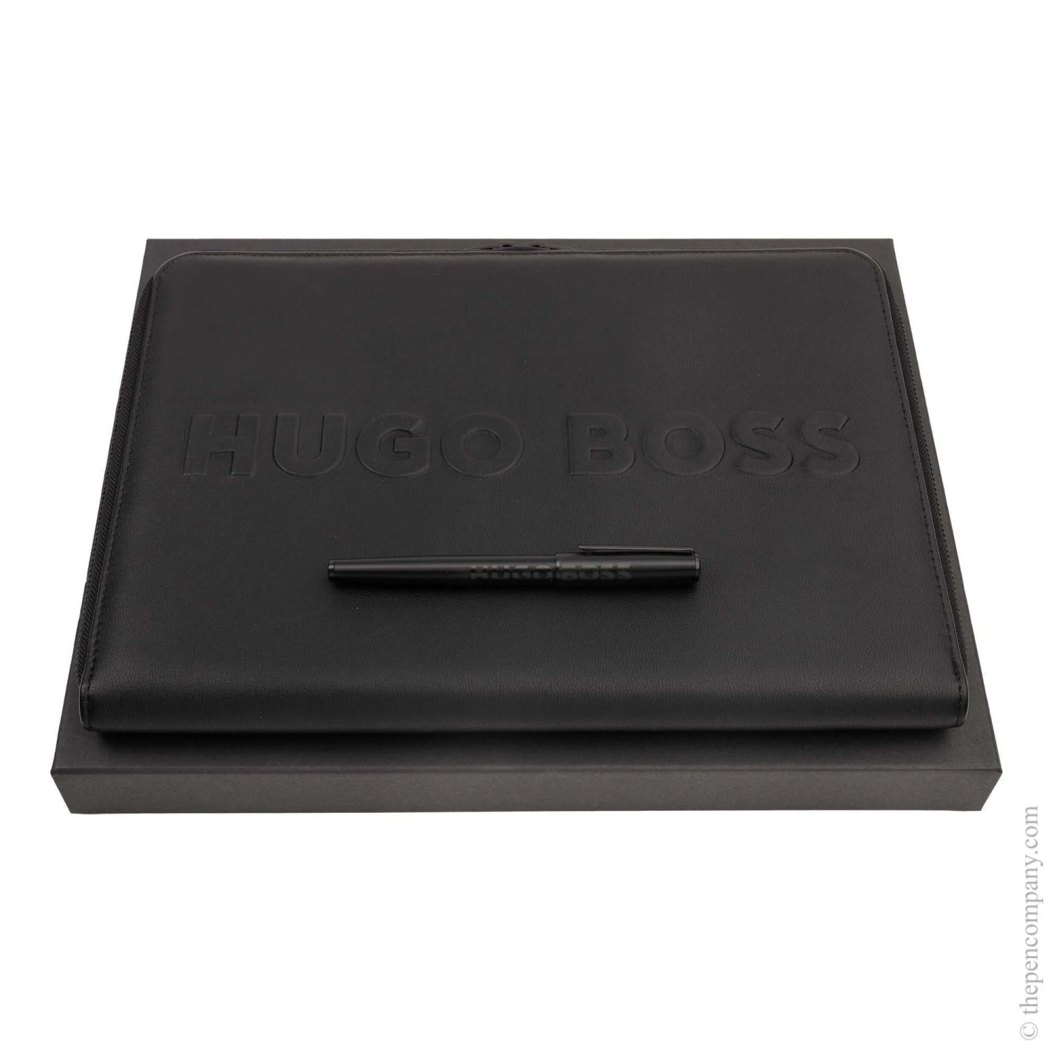 Hugo Boss Label Fountain Pen & A5 Conference Folder Set 3 Hugo Boss Label Fountain Pen & A5 Conference Folder Set