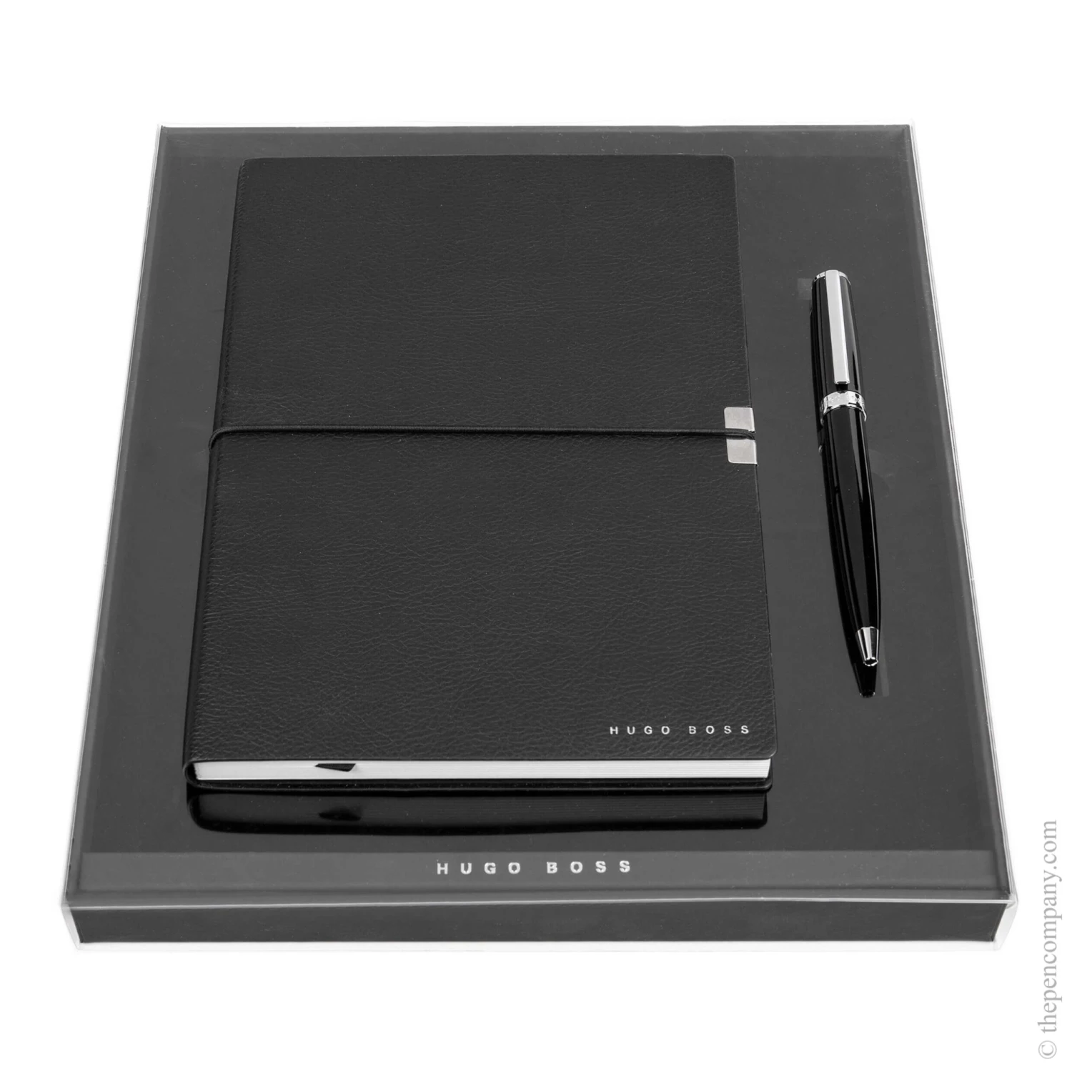 Hugo Boss Elegance Storyline A5 Notebook & Gear Ballpoint Pen Set 3 Hugo Boss Elegance Storyline A5 Notebook & Gear Ballpoint Pen Set